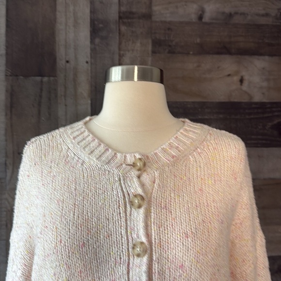 American Eagle peach rainbow knit sweater xsmall pastel hyper feminine academia - Picture 3 of 12